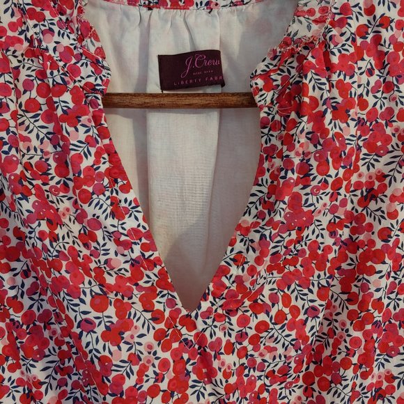 J. Crew Dresses & Skirts - J Crew Liberty Fabric cherry dress